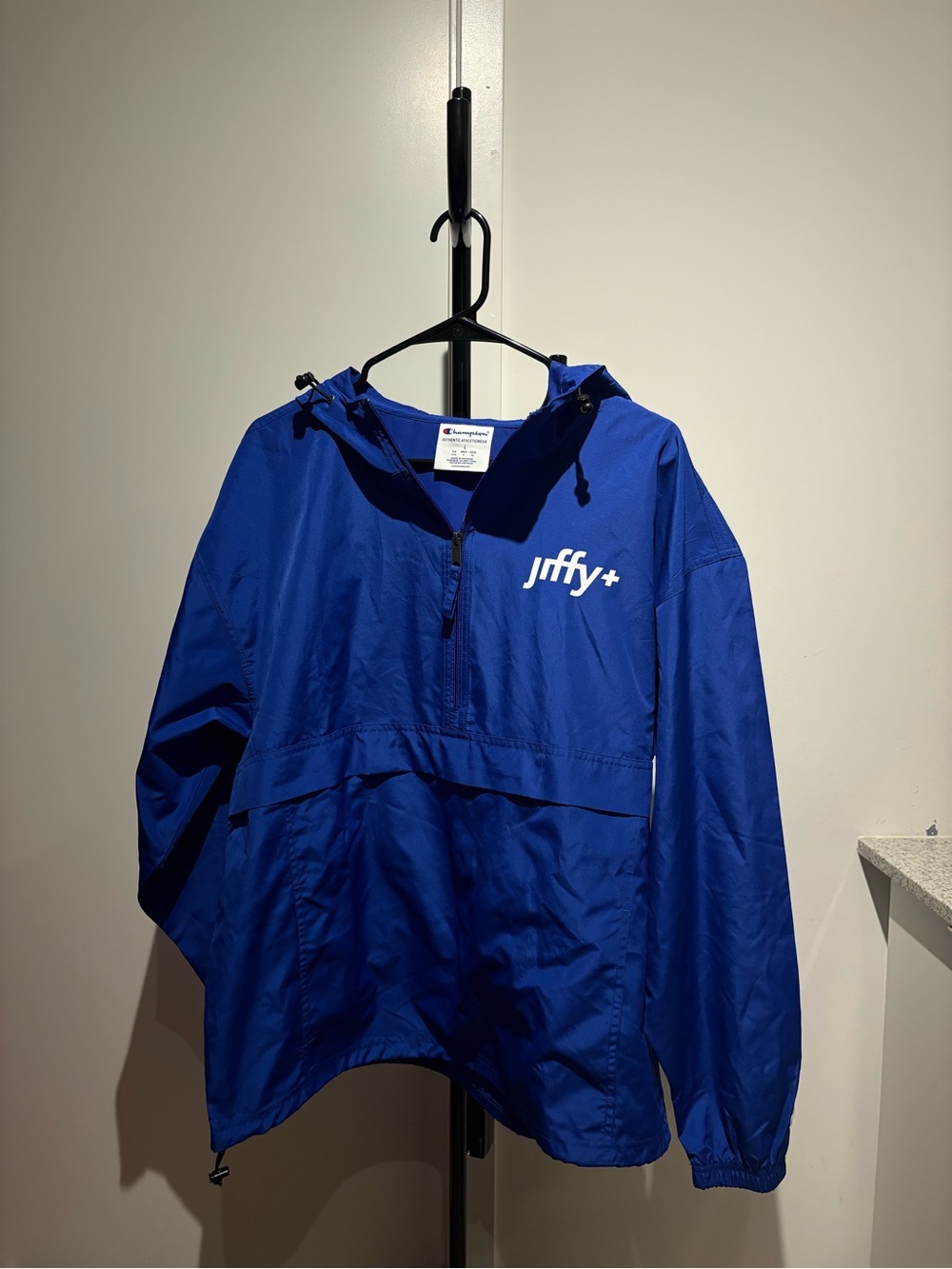Champion Blue Hooded Windbreaker Pullover